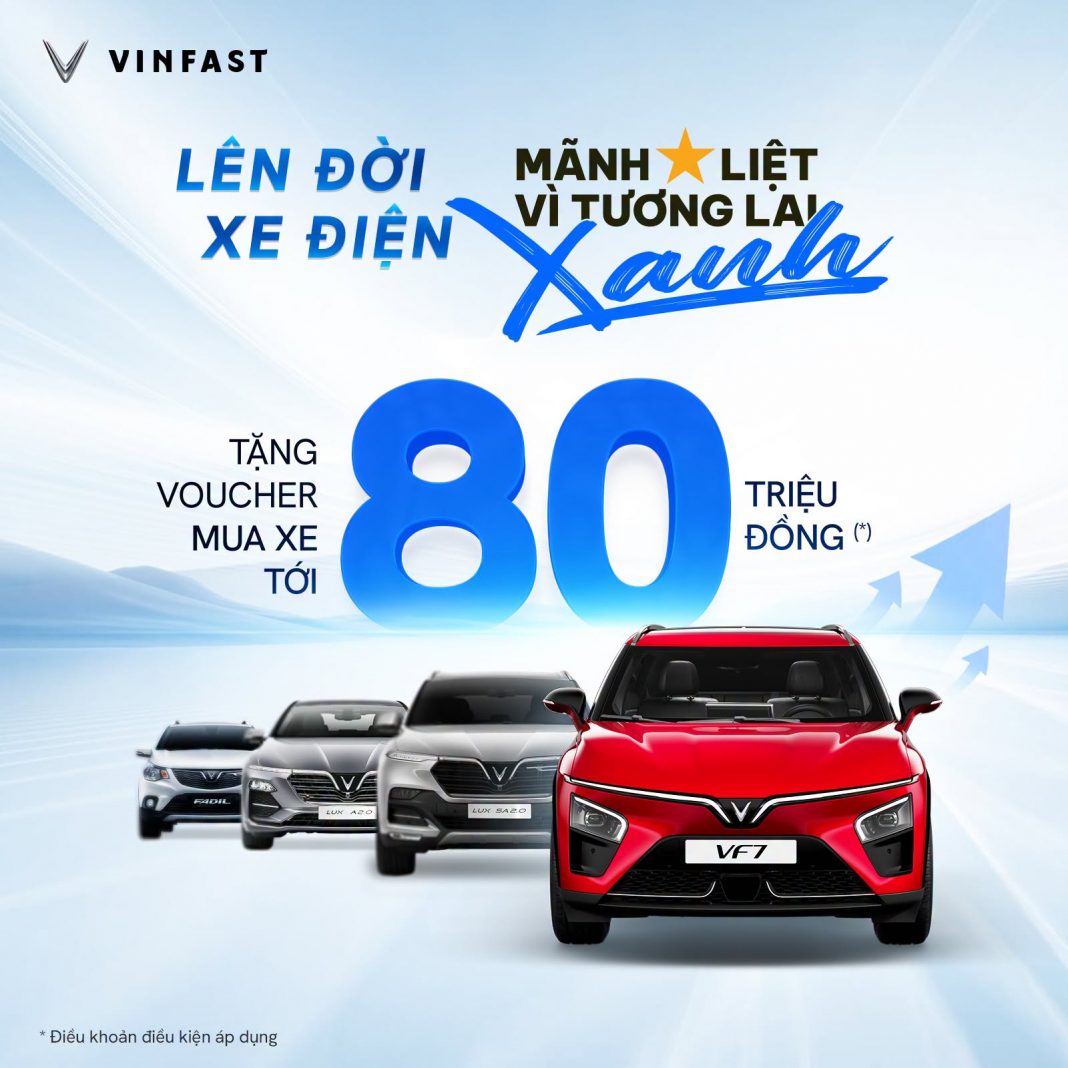 Vinfast tặng voucher tới 80 triệu cho khách hàng cũ mua xe vinfast xăng Vinfast tặng voucher tới 80 triệu cho khách hàng cũ mua xe vinfast xăng